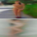 Naked females pooping