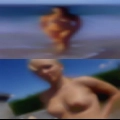 Outdoors mountain naked females
