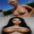 Naked woman drummers