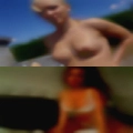 Naked girls take bath after
